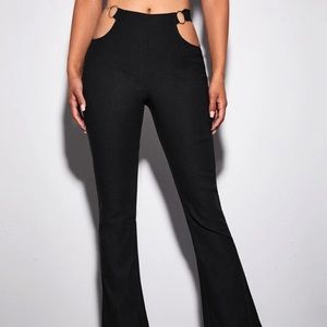SHEIN RING FLARED PANTS